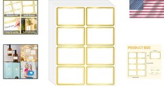 2″ x 3″ 200 PCS Name Labels, Waterproof Blank Name Tag Stickers with Permanen…