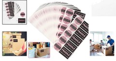 300 PCS Peel & Stick Adhesive Fragile Labels for Safe Shipping – Black Pink