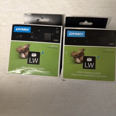 Dymo 30323 4″ X 2-1/8″ Black/White Shipping Labels Brand New Sealed Lot Of 2