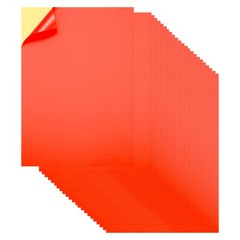 Printable Sticker Paper 50 Sheets 8″x12″ A4 Self Adhesive Fluorescent Red