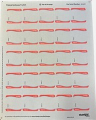 NetStamps Label Sheets Endicia USPS Postage Stamps Shipping 10 Sheets 250 Stamps