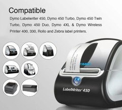 NEW 1 Roll DYMO 30347 Book Spine Labels 1″ x 1-1/2″ Wireless Printer 400 450 4XL