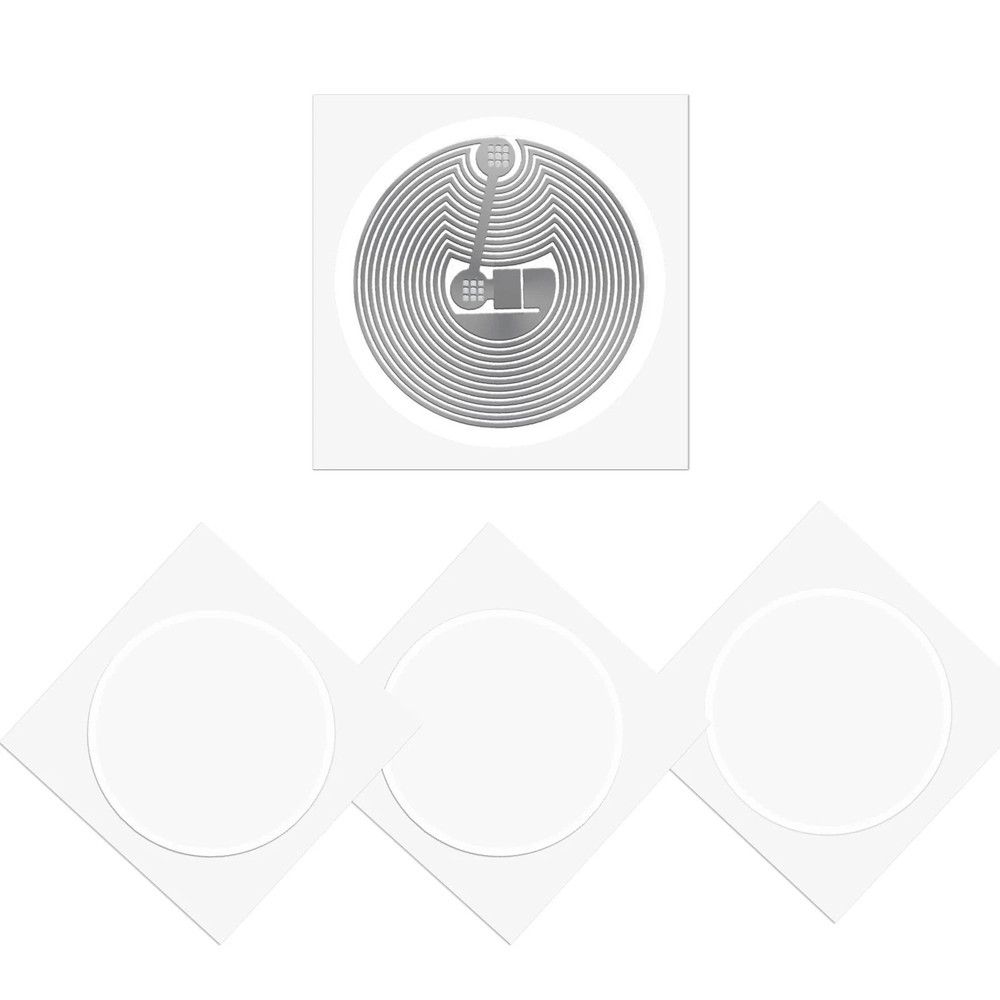 50 PCS BABIQT MIFARE Classic 1K Tags S50 RFID Stickers NFC 25mm Round, White