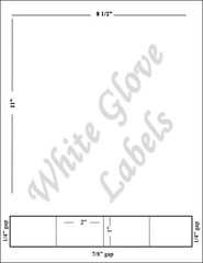 Integrated Label 2″ x 1″ – Four Labels – Made in USA!