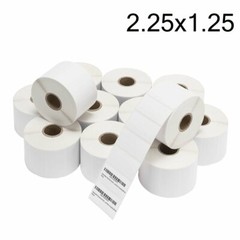 2.25″x1.25″ Direct Thermal Shipping Labels 1000 / Roll for Zebra Eltron Printers