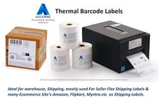 ACCUTRAC E-Commerce Shipping Lables 100mm X 150mm Thermal Barcode Labels-Pack 6