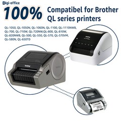 1Roll 2-3/7″ x 100′ Continuous Paper Tape DK-2205 for Brother QL-1050N Label
