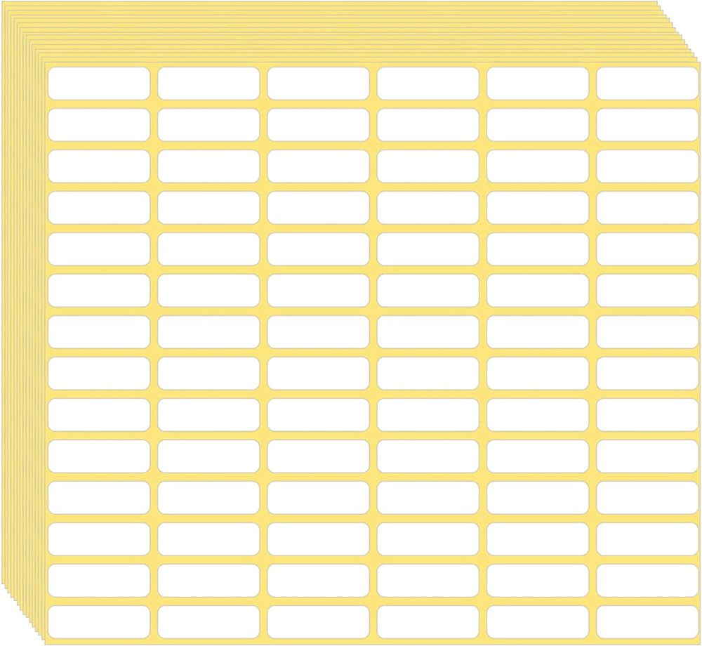 1680 Pcs Matte White Labels Blank Stickers Small Sticky Labels Removable Price