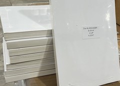 8 Packs, 100 Sheets Ea Pack Vinyl Shipping Labels 4.25×7, 4 Per 8.5×14 Sheet