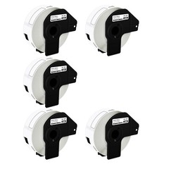 5PK DK1201 Die-Cut Individual Label for Brother QL-700 1060N W/Frame 29mm x 90mm