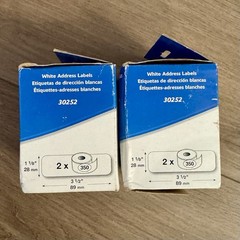 OEM Dymo 30252 Address Labels 1-1/8″ x 3-1/2″ LabelWriter – Total: 1,400 labels