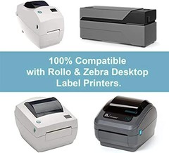 3×2 inch Direct Thermal Labels for Barcodes, Address, Compatible with Rollo L…