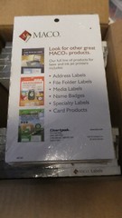 Maco MR1212-3 3/4″ Diameter Light Blue Labels 18000 Total