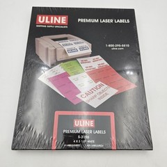 Premium Laser Labels ULINE S-3196 4″ x 3 1/3″ White 6 Per Sheet 600 labels/box