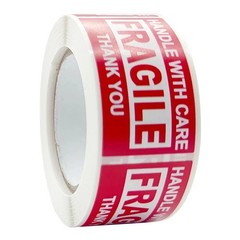 Fragile Stickers 1 Roll 250 Fragile Label Sticker Handle With Care Mailing