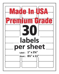 9000 Wing Office Shipping Address Mailing Labels-Made in USA-1″ x 2 5/8″-30 UP
