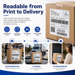 4Rolls Compatible DYMO 30334 Multipurpose Barcode Labels 2-1/4″ x 1-1/4″ LW450