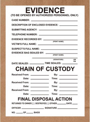 Adhesive Evidence Label – Stick on Evidence Stickers 4 X 6 Inches 100 Labels per