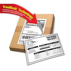 Shipping Labels, 5-1/2″ x 8-1/2″, Paper, White, TrueBlock, Laser/Inkjet, 20