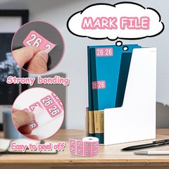 2026 Year Stickers, Waterproof File Folder Labels, Self-Adhesive Rectangle Tabs