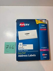 Avery 5162 Easy Peel White Address Labels Laser 1-1/3″ x 4″ Box of 1400