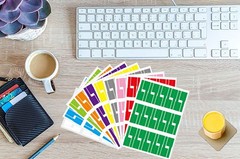300pcs Cable Labels, 10 Colors Colorful Cord Labels Self Adhesive Waterproof …