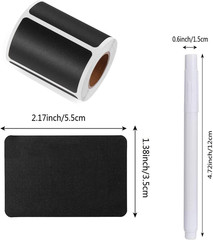 Chalkboard Labels, 300PCS Waterproof Blackboard Reusable Chalk Sticker Label,…