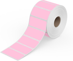 Direct Thermal 2X1 Sticker Labels – Roll of 1,000 Pink Thermal Labels – Multi-Pu