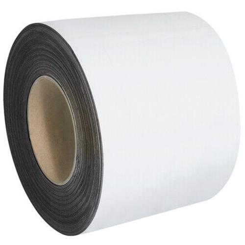 4″ x 50′ Warehouse Labels, White Magnetic Rolls (Single)