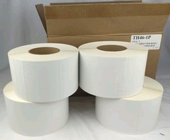 Case Of 4000 4″ x 6″ Thermal Transfer Labels TH46-1P Made For Zebra