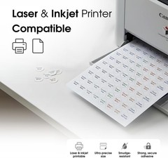 0.75″ Printable Round Labels for Inkjet and Laser Printers – 10800 Stickers |…
