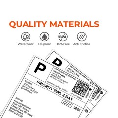 20Rolls 4×6 Thermal Shipping Labels 220/Roll 1744907 Compatible Dymo 4XL Printer