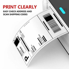500 4″x6″ Fanfold Direct Thermal Shipping Labels for Zebra BEEPRT Rollo Printers