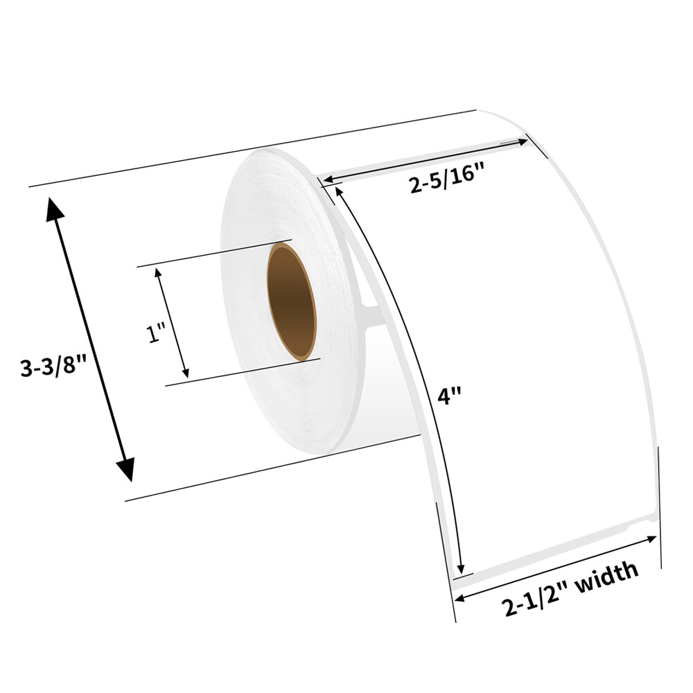 Large White Shipping Labels Compatible For Dymo 30256 300 per roll 2-5/16″ x 4″