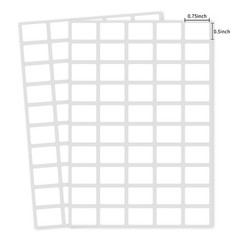 1000 PCS Removable Blank Labels 1/2″ x 3/4″ – Water/Oil/Tear Resistant, No Resid