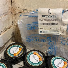Betckey Labels Box of Rolls Dymo 3030347 NEW (1” X 1.5”)