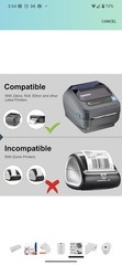 L LIKED 2500 PCS 4″x 6″ Direct Thermal Labels White Perforated Shipping…
