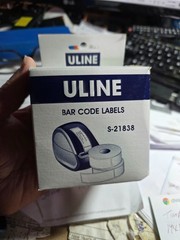 ULINE S-21838 Bar Code Labels 0.75″ x 2.5″ 2-Pack 2 Rolls 900 Labels Total