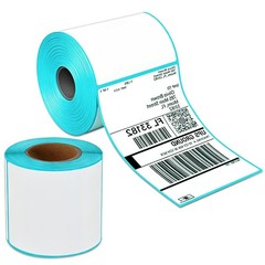 Jewaytec 4″x6″ Thermal Shipping Labels 1 Roll for Address 4 x 6 inch, White