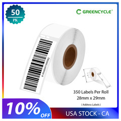 50Rolls of 350 Address Label 1-1/8″ x 3-1/2″ for Dymo 30252 LabelWriter 400 Duo