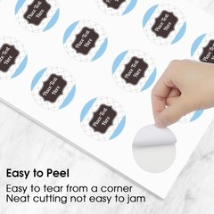360 Count 2″ Round Matte White Labels for Inkjet or Laser Template 22807