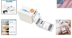 Fanfold 4×6 Shipping Labels – 500 Count Direct Thermal for Efficient Labeling