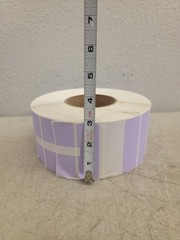 3″ x 1″ Direct Thermal Labels – 1″ Core Purple