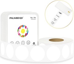 1 Inch Round Thermal Sticker Labels,Color Dot Stickers,Label