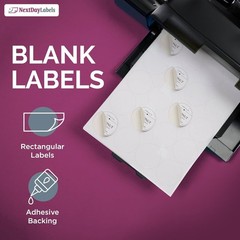 2 Inch Round Labels Matte White Sticker Sheets for Printing 50 Sheets