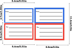 To from Return Address Mailing Labels 120 Pcs Blank Mail Shipping Label |