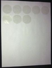 1.5 Inch Round Labels in White Matte Finish for Laser or Inkjet Printers