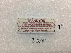 Thank You for your PURCHASE stickers 30PCS Design#52 (Dark Red/Burgandy)