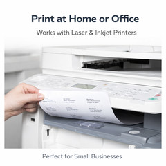 White Address Labels 1×2-5/8 Laser Printer Sheets 30/Sheet 5160 Compatible