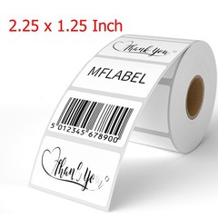 1Roll 1000 2.25×1.25″ Direct Thermal Labels Adhesive SKU Label for Zebra Amazon